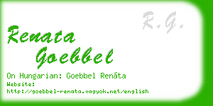 renata goebbel business card